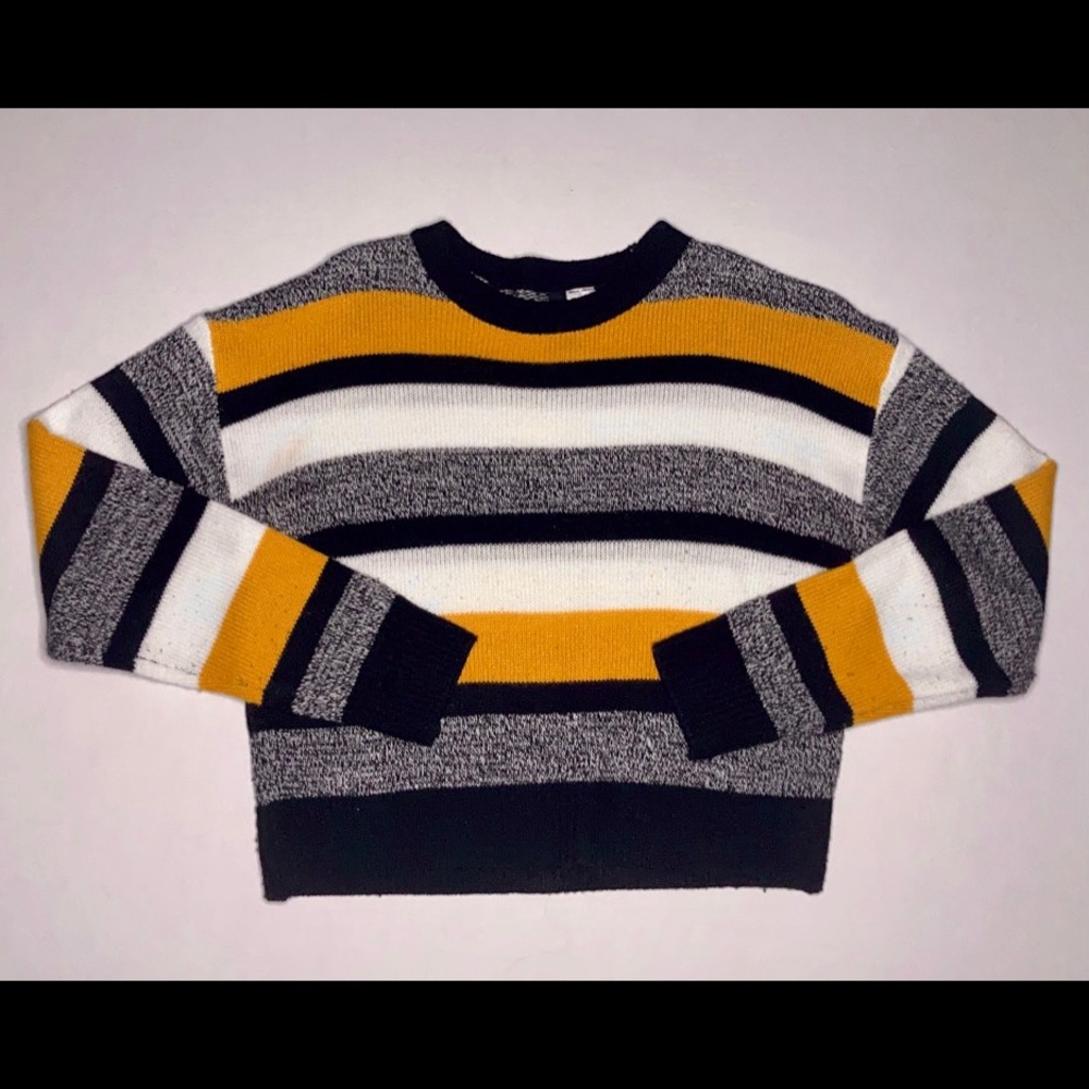 Stripped Crop Sweater